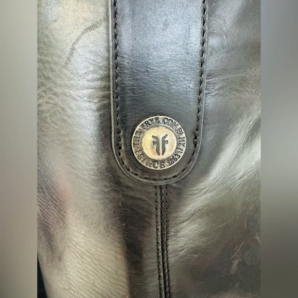 🔥🔥FINAL CLEARENACE 🔥🔥 FRYE Women’s Jackie Black Leather Boots Pull On - Picture 3 of 10